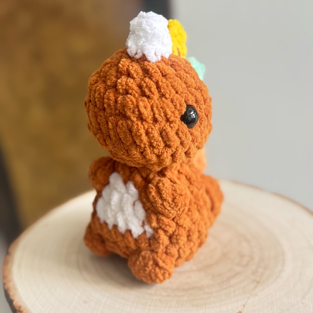 Handmade Crochet Baby Dinosaur Kawaii Plushie Mini Dino Gift - Picture 3 of 10